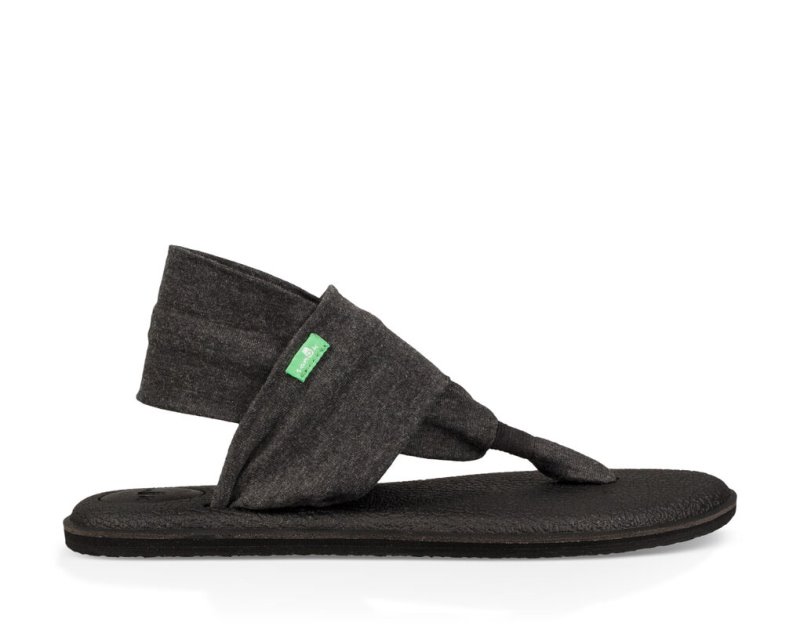 Sanuk Womens Yoga Sling 2 Deep Grey Sandals | NYUMIC860